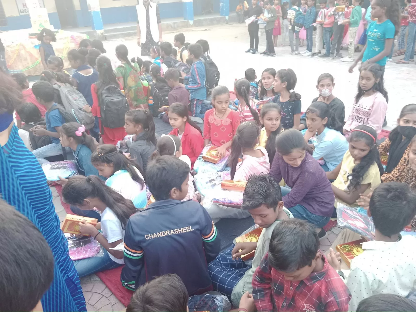 Dushhera Sweets Distribution to children
