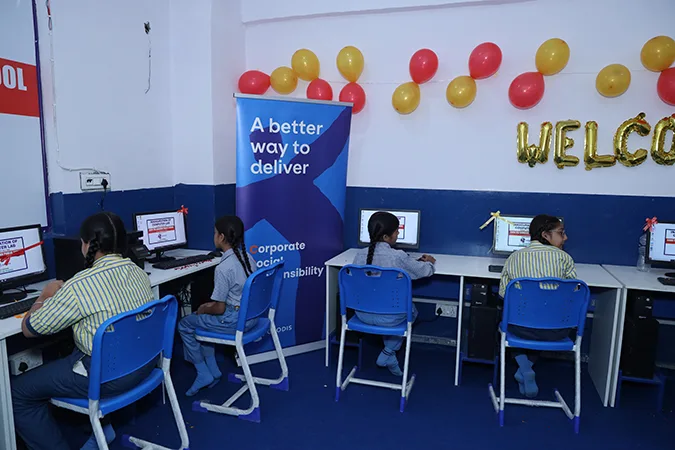 Childrens at Inauguration of Computer Lab